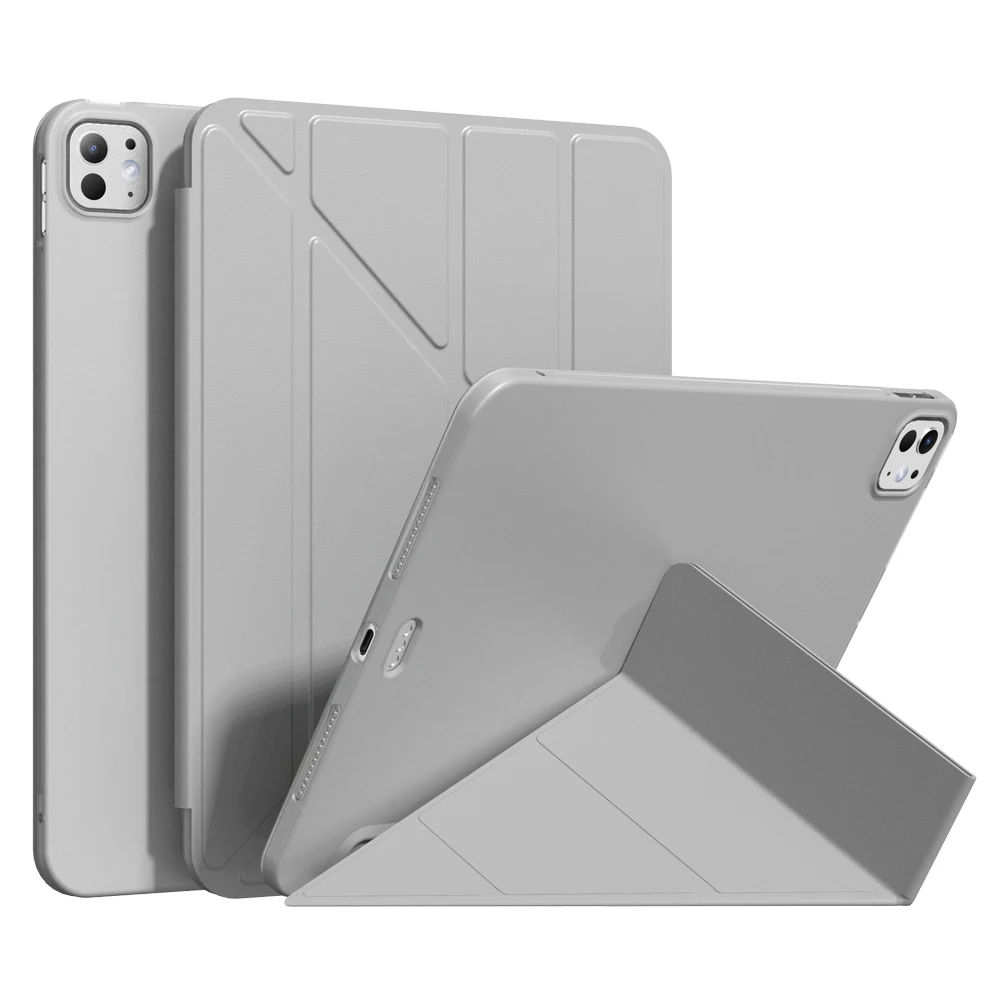 Лидер продаж чехол для iPad Pro 2020 11 дюймов 12 9 со складками из ТПУ кожи и прочной магнитной подставкой