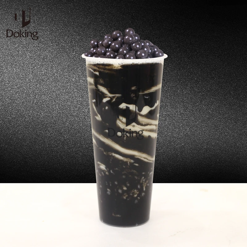 Doking New products hot selling for bubble tea shops black sesame sauce popping bobo popping boba tapioca pearls popping boba