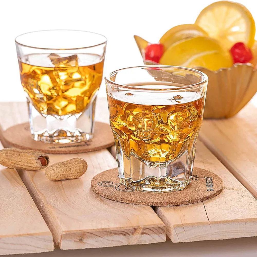 Wholesale Logo Custom Unbreakable Beer Glass Cup Short Gibraltar 4 oz Shot Glasses Whiskey Glass for Bar