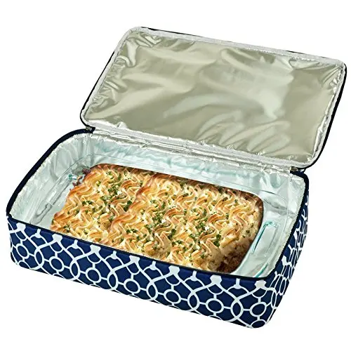 Chiterion Wholesale Double Layer Pie Cake Carrier Bags Insulated Thermal Food Carriers for Slow Cookers Casserole Dishes Pizza
