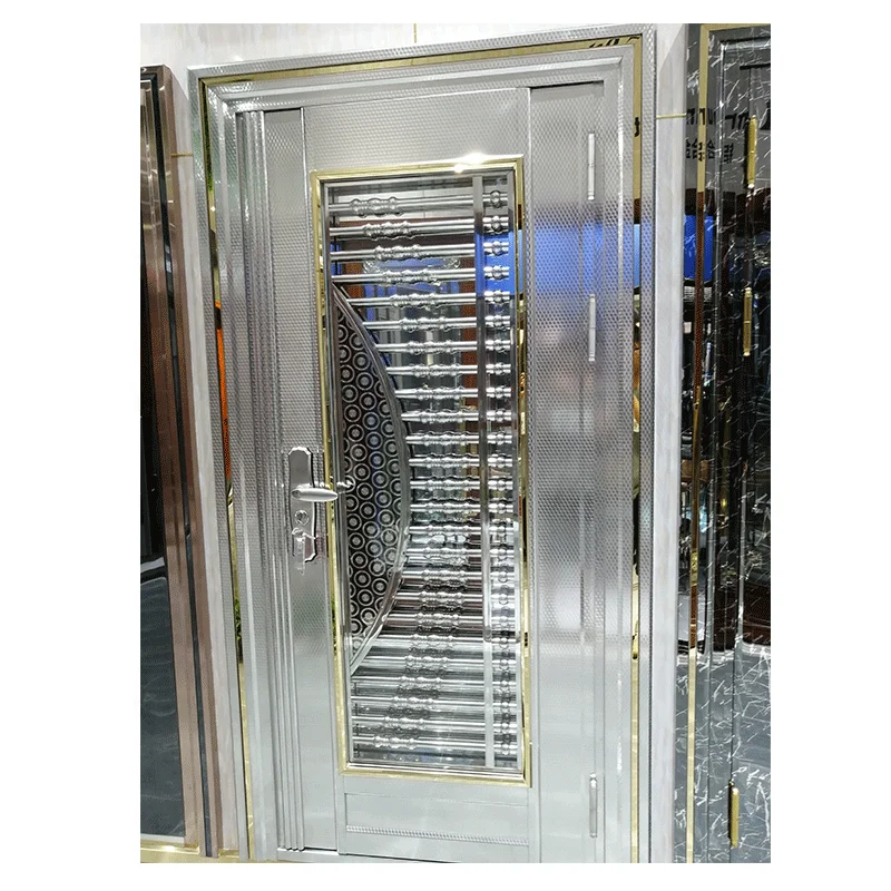 modern 304 price frame gate stainless steel entry single door design entrance door