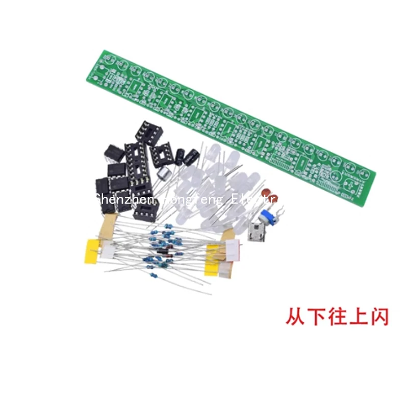 USB voice control audio spectrum light kit LED car volume level indicator light music audio display production