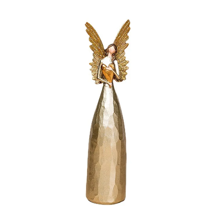 Resin Angel Statue Crafts Praying Angel Sculpture Figurine Gifts Home Decoration Praying commemorating Angel Statue