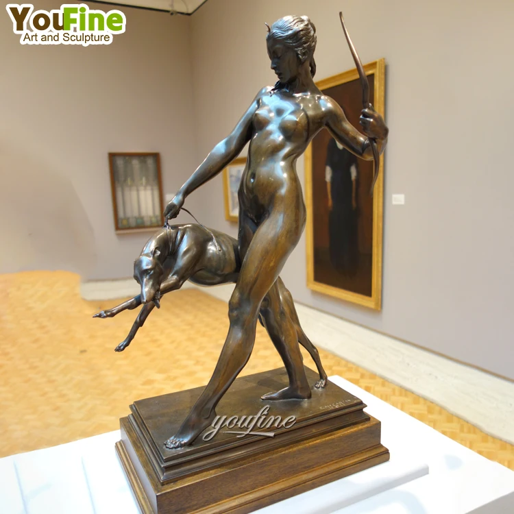Life Size Metal Art Bronze Diana Woman Statue Sculpture