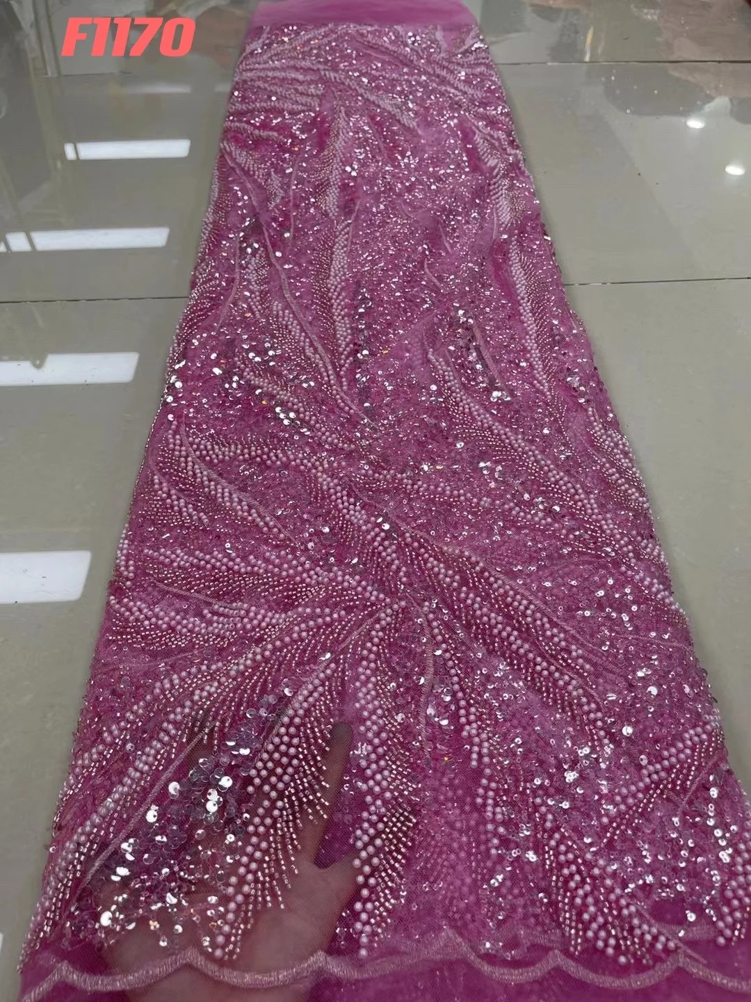 Handwork indonesia korea dubai rhinestone crystal bridal purple sequin luxury embroidered evening dress 3d beaded lace fabric