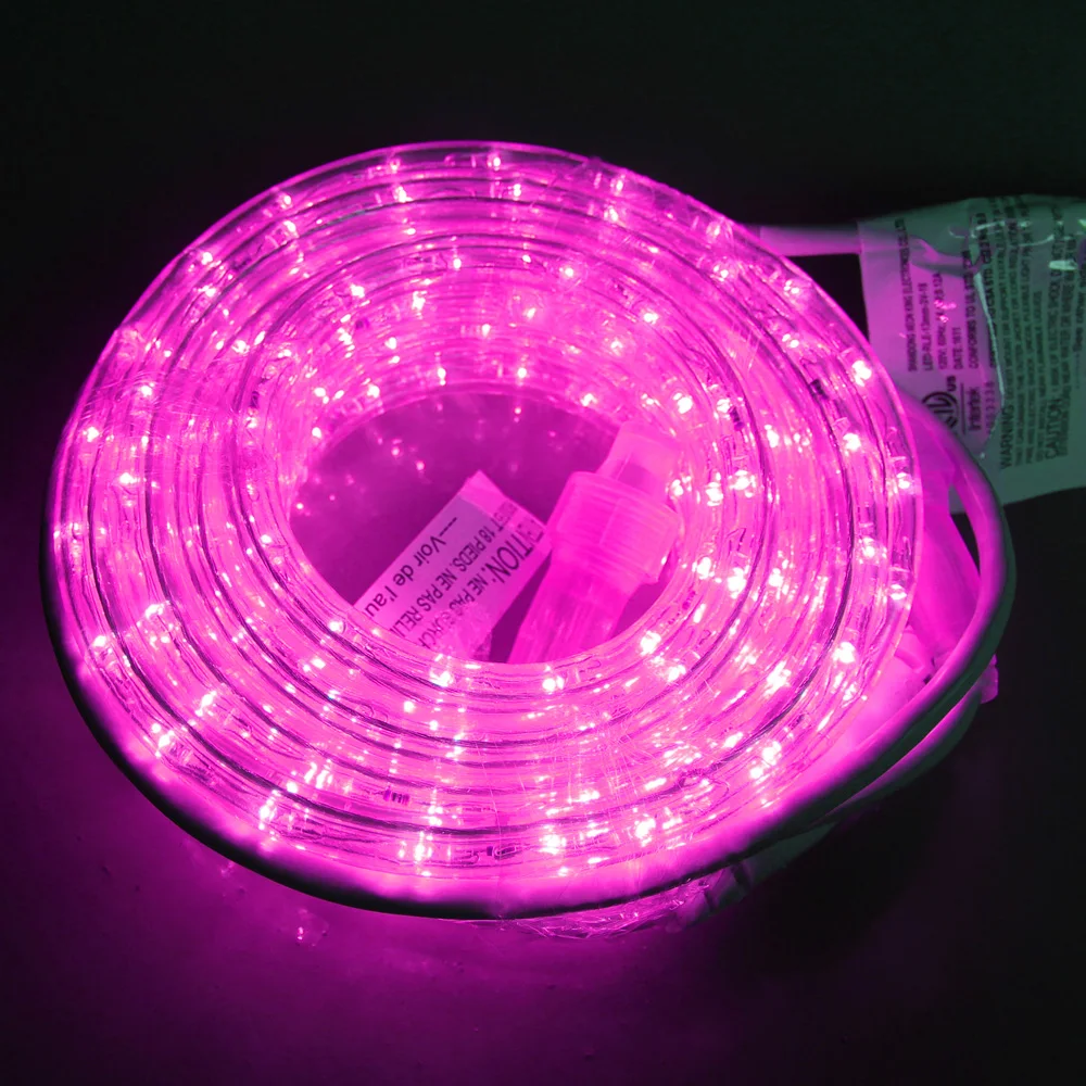 
LED rope light 36led/m 18ft 4.8w/m color changeable for home decoration Amazon popular circular two wire rope light 