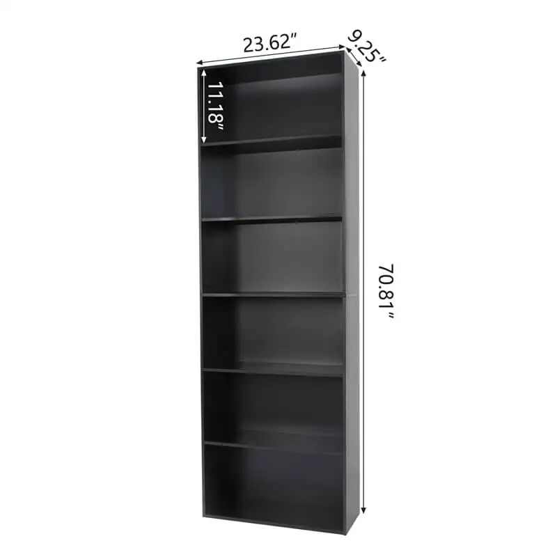 US warehouse direct sale 6 layers wooden storage cabinet amazon popular model cabinets storage and bookshelf