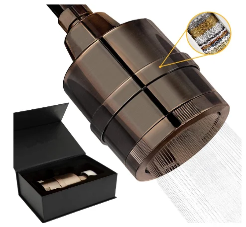 15 Stage High Output Water Filter with Shower Filter Head  Vitamin C