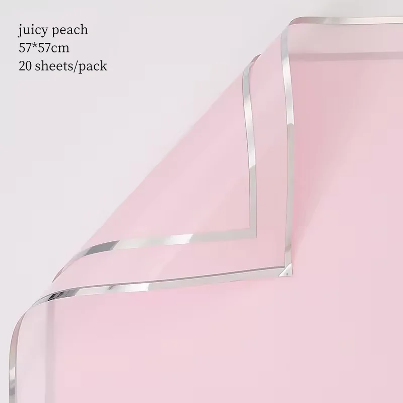 Jelly Film Wrapping Paper for Flower Silver Edgekorean Fog Level Packing