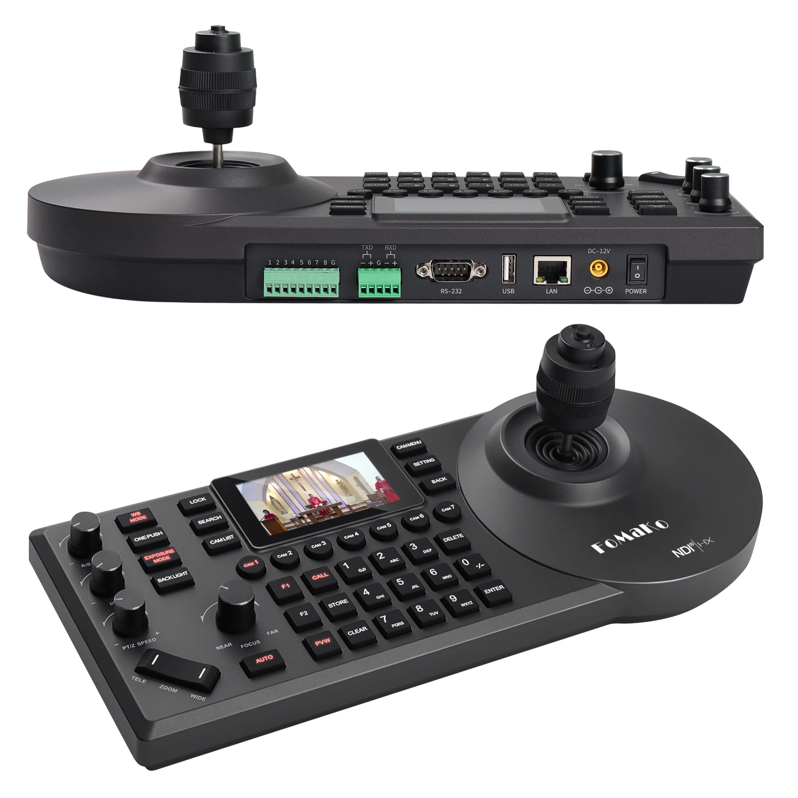 Новинка лидер продаж FoMaKo KC608 pro OEM ODM поддержка 255 шт. камера PoE NDI контроллер IP KC608pro PTZ клавиатура