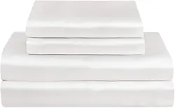 Super Soft Satin Sheets 4-Pieces Luxury Silky Bed Sheets - Extra Soft 1800 Microfiber Sheet Set, Wrinkle, Fade, Stain Resistant