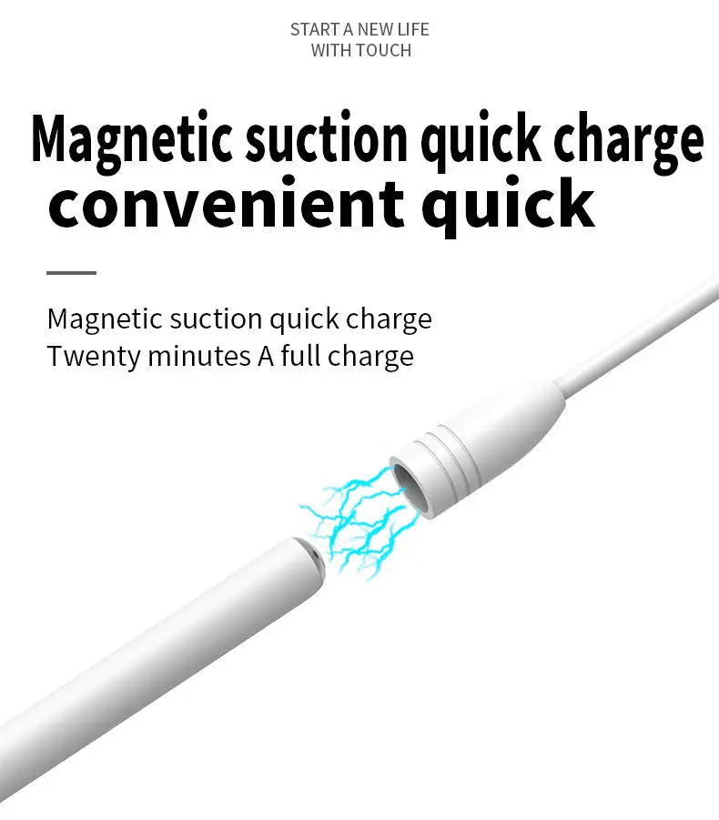 WenKu wholesale 2021 magnetic hot sale tilt active digital stylus Pen with palm rejection phone pen digital touch pen for ipad