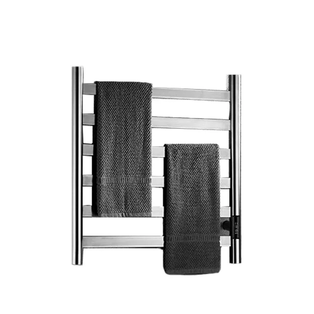 Kaiiy factory Wall Mounted Smart Heated Towel Rail Bathroom Warmer Towel Rack Radiator Stainless Steel Electric Towel Heating Rails