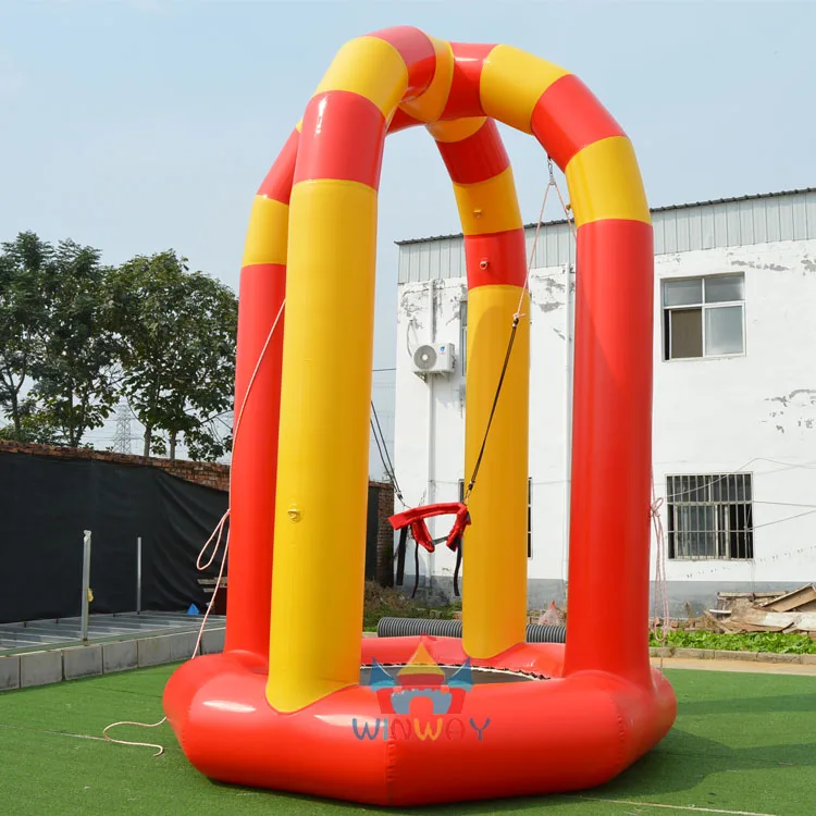 kids screaming inflatable Soft Bungee, inflatable bungee jumping, inflatable bungee trampoline
