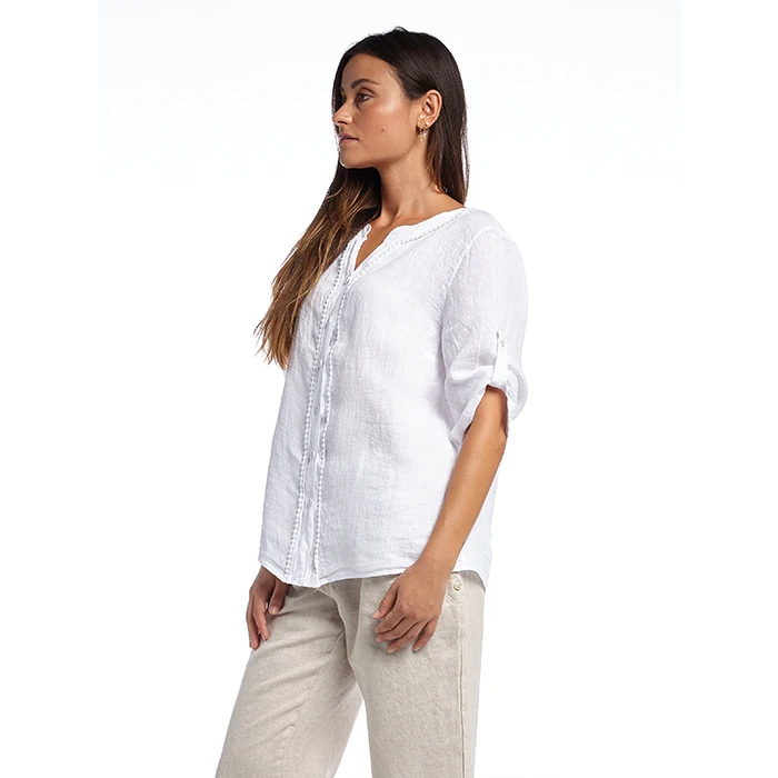Wholesale Italy Women Shirts Blouses And Tops Blouses Ladies Women Blouses Elegant Women beachwear