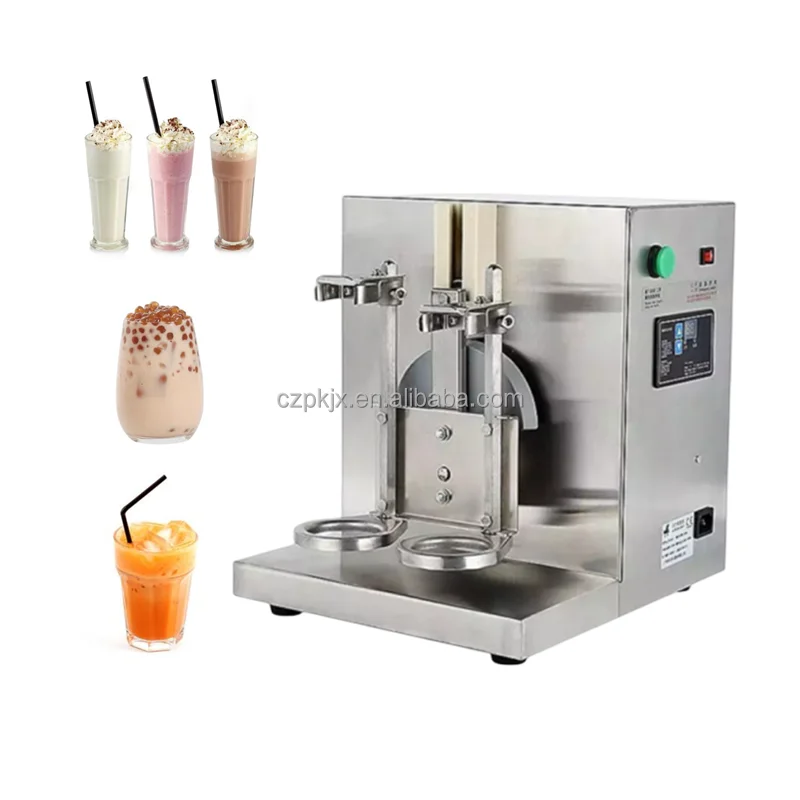 Double Head Automatic Boba Tea Shaker Milk Tea Shaking Machine for Bubble Tea