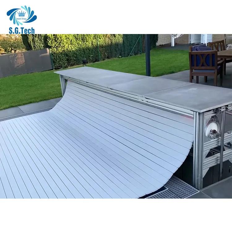 Automatic PC Polycarbonate Remote Control Swimming Pool Cover for above Ground Pools