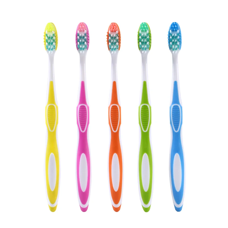 Wholesale Travel Home Hotel Use Teeth Care Soft Cross Action Bristles Gum Massage Toothbrush