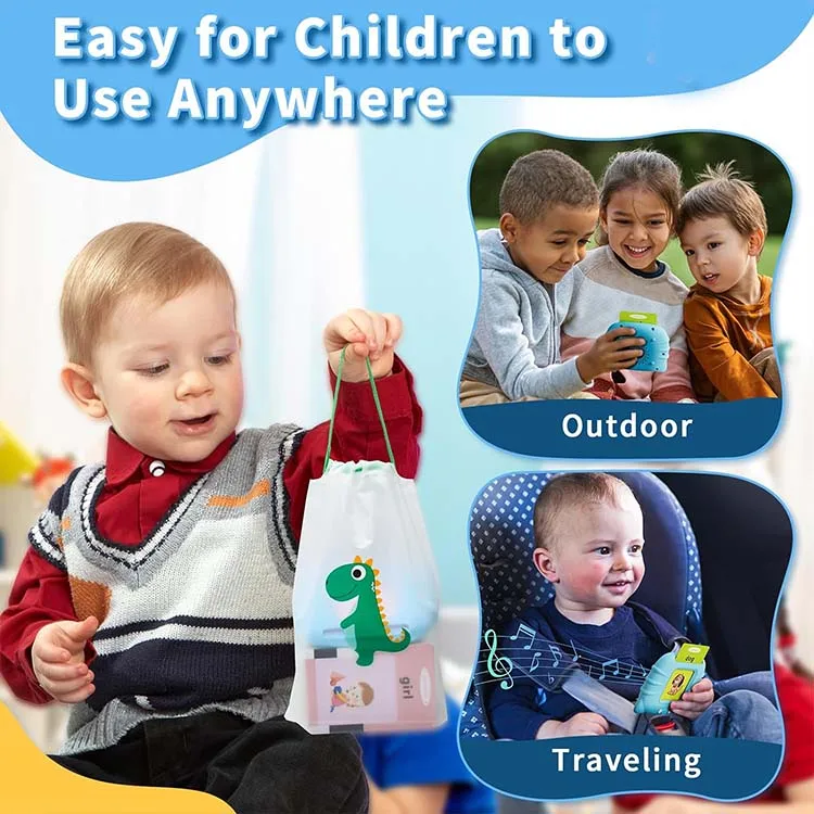 Custom Printing 1-3 Years Old Audible Flash Cards Arabic Alphabet Mindfulness Fashcard Reader