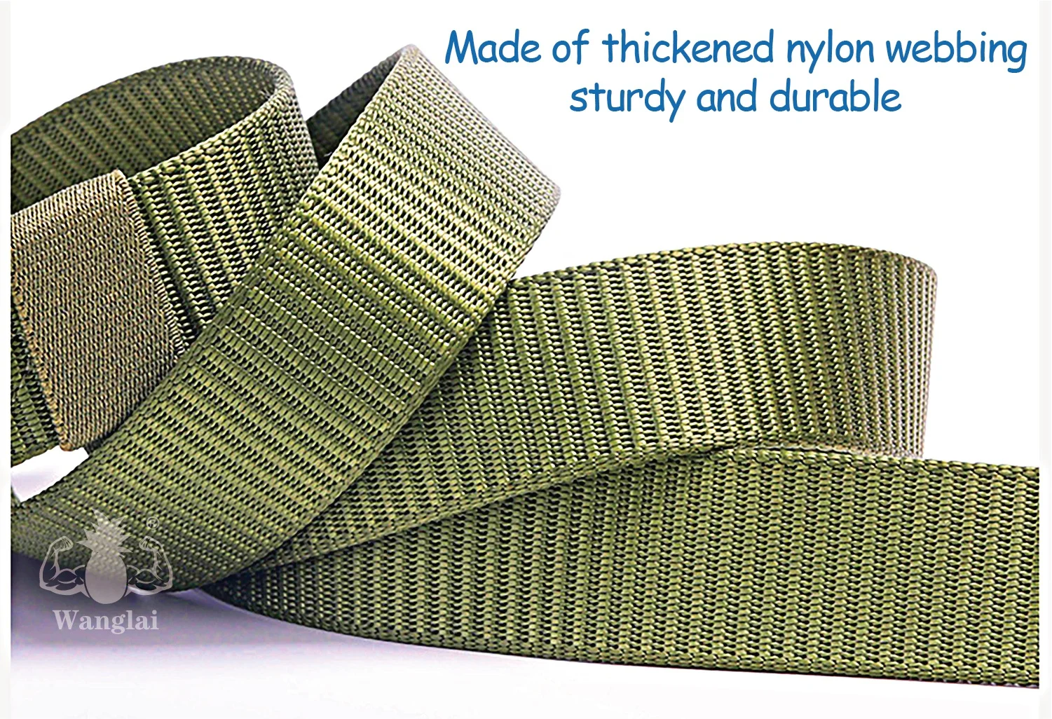 Custom Heavy Duty Nylon Tactical Belt Adjustable Durable for Outdoors Casual Fashion Use with Custom Logo Polyester Webbing Belt