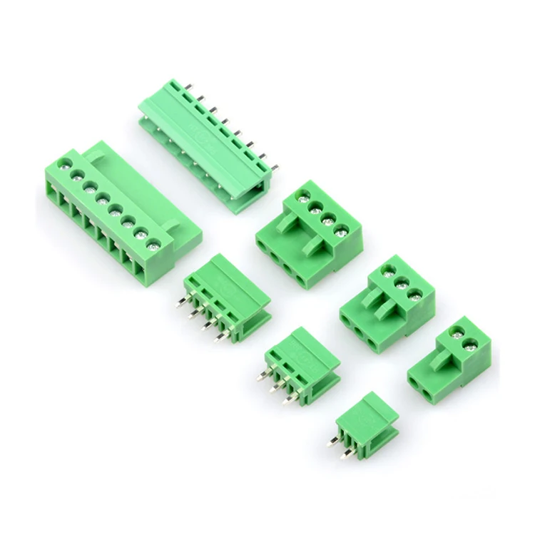 Полный набор зеленый KF/MG HT3.96 Американская классификация проводов 2р/3/4/5/6/7/8-12P терминал с гнутыми