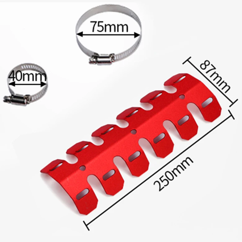 
Motorcycle Vehicle Rider Modification Parts Exhaust Heat Shield Anti-scalding Cover Cheap Delivery 