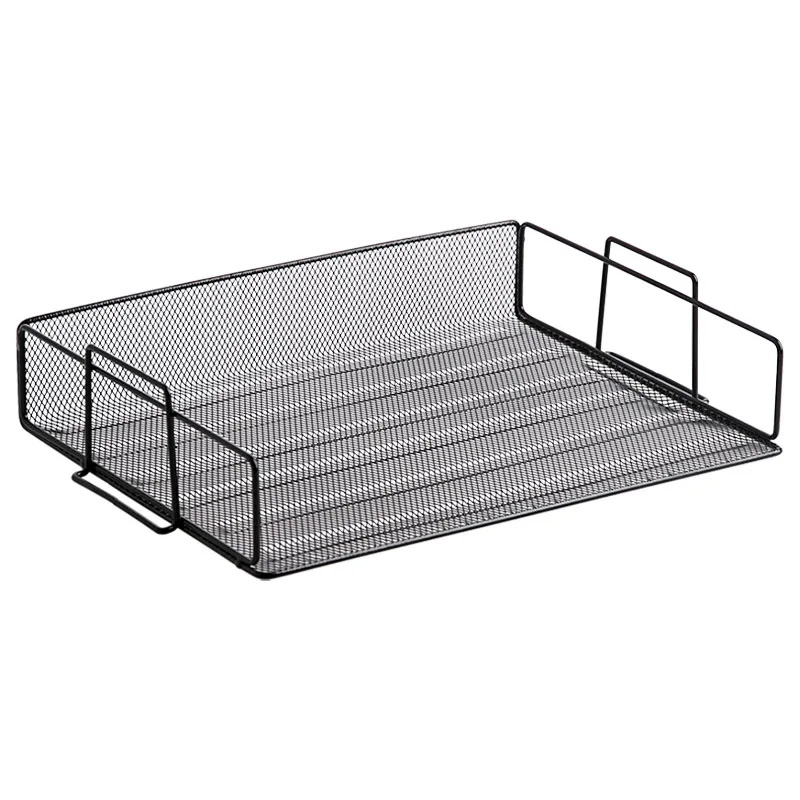 
Office Desk Metal Mesh Document Stackable Letter Tray 