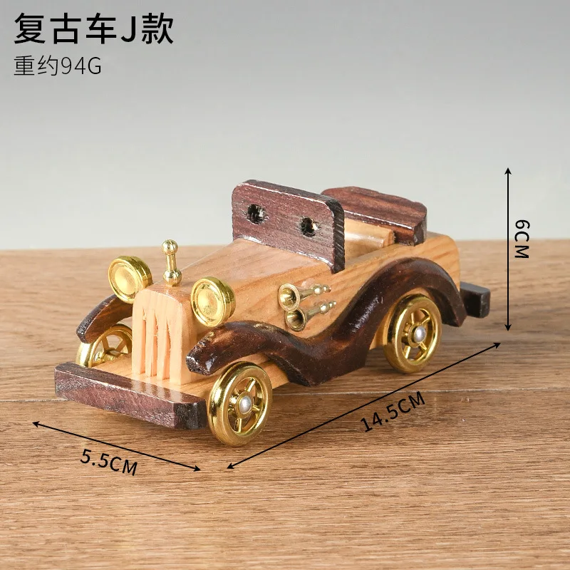 creative home desktop Wooden vintage  car train furnishing articles decorative  furnishing articles wooden crafts