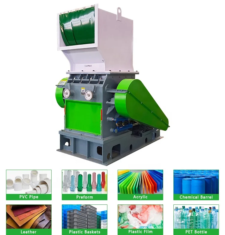 Hot sale PET crusher machine plastic crusher with hydraulic system
