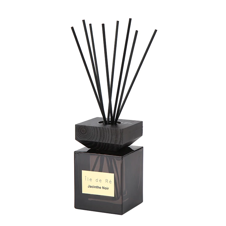 Hotsale Stocked Home Glass Bottle Fragrance Handmade Wood Cap Stick Perfume Diffuser Reed Oil Perfume