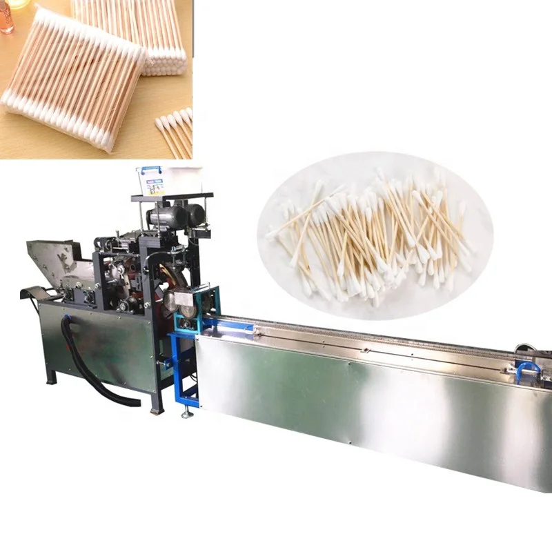Baby Care Automatic Cotton Bud Production Machine /medical ear cleaning stick cotton gauze bud swab making packing machine
