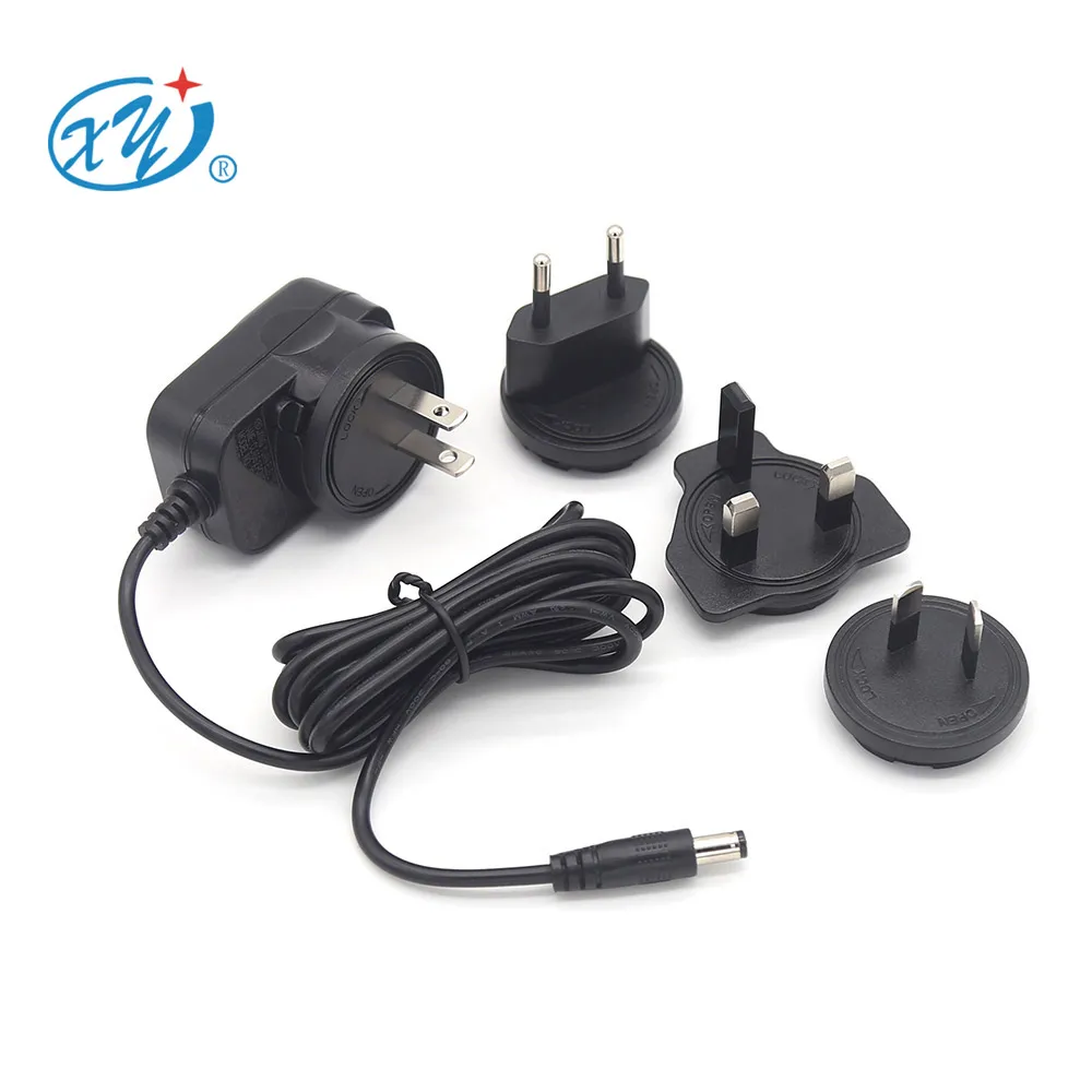 Xing yuan World plug interchangeable adapter ac adapter 12v 500Ma power Supply Adapter