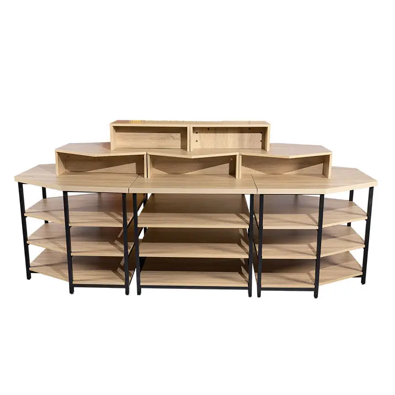 All Wooden Supermarket Shelves Wholesale Shelf Racks display stand Shop Store Shelves for sale