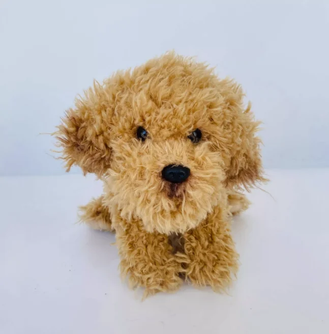 Customized Simulation Teddy Dog Plush Toy Bean Grain Mini Teddy Dog Doll Cute Pocket Puppy