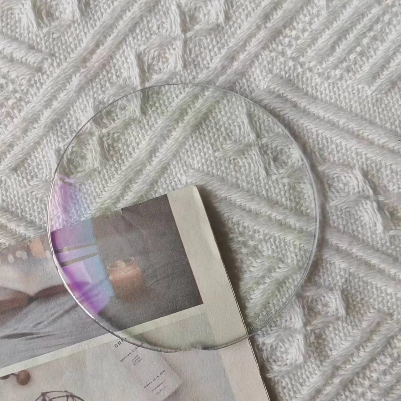 1.591 PC Anti-Blue Invisible HMC Polycarbonate Blue Cut Bifocal Green Coating Optical Eyeglasses Lenses