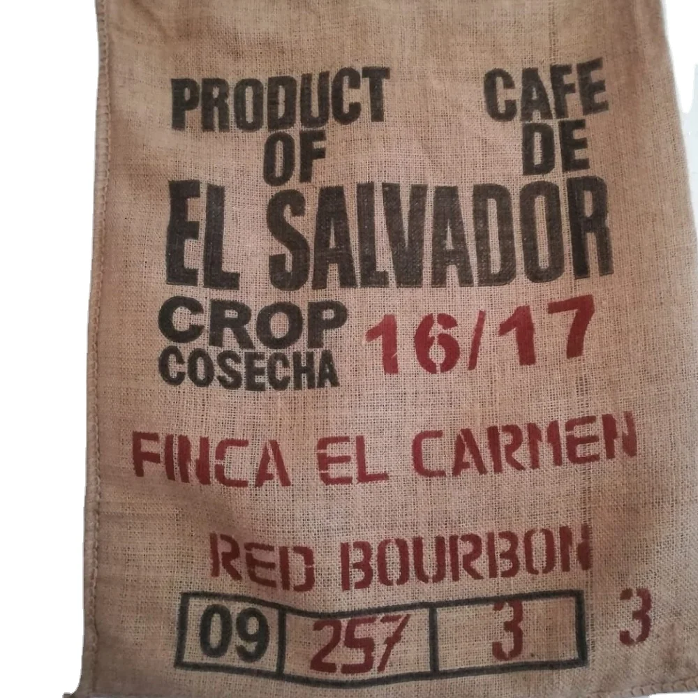 
Двойные кофейные пакеты с принтом из джута, пищевой высококачественный натуральный джутовый мешок из бангладеш 