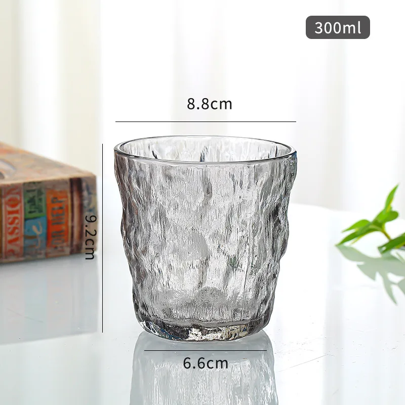 Hot sale Good quality Glacier Pattern Wine Glass Frosted Texture Whiskey Glasses Beer Household Drinking Office Bar Glass Cups