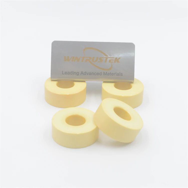 MgO Stabilized Zirconia Ceramic Ring Yellow Ceramic Parts ZrO2 Ceramic