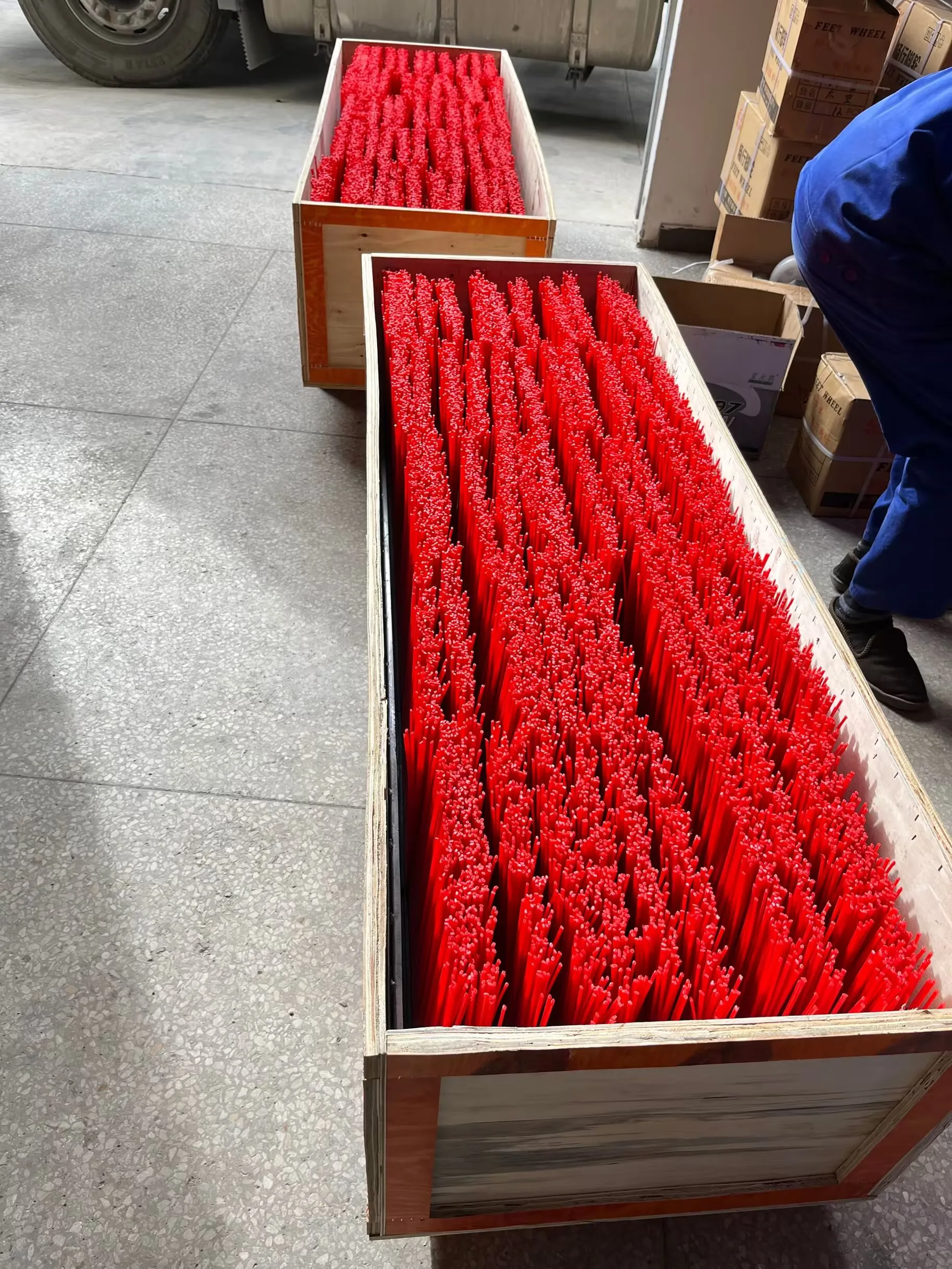 Factory Forklift Attachment Road Sweeping Brush Strip Brush