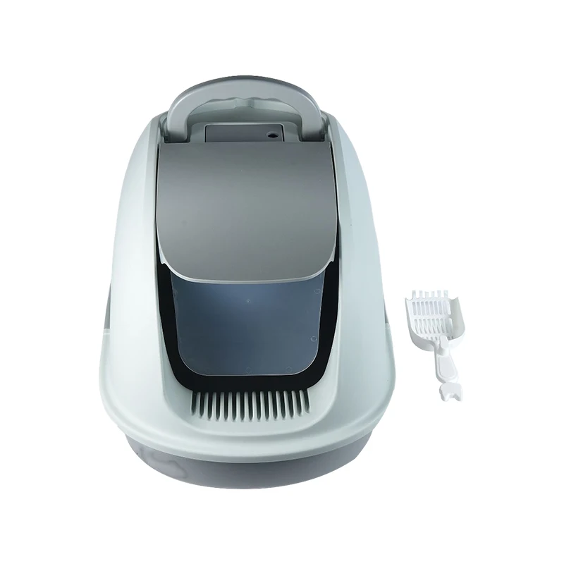 Wholesale Custom Cat Clean Up Products Plastic Large Space Cat Litter Box Cat Toilet Sand Box