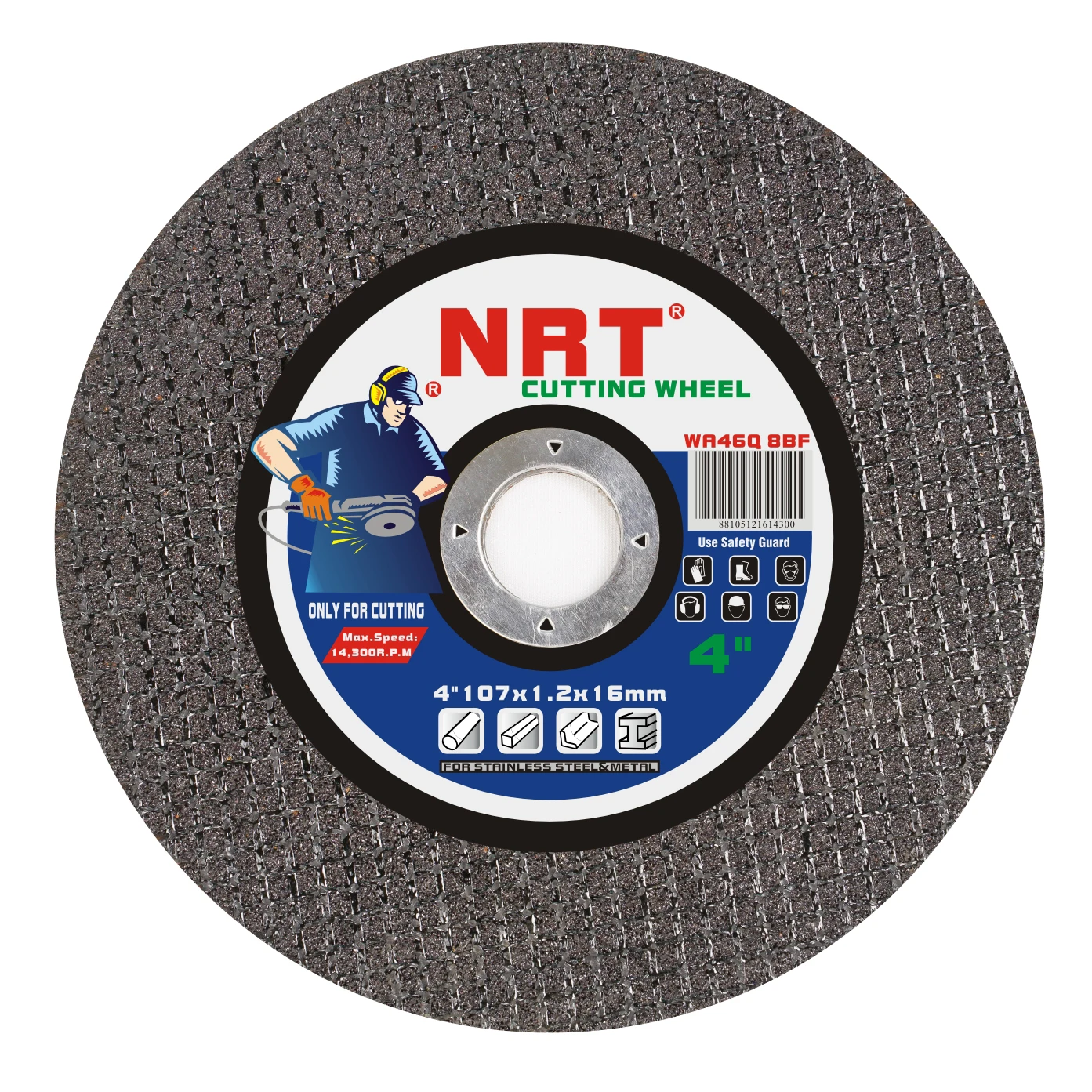 4 inch 107x1.2x16mm  super thin cutting disc cutting wheel for stainless steel