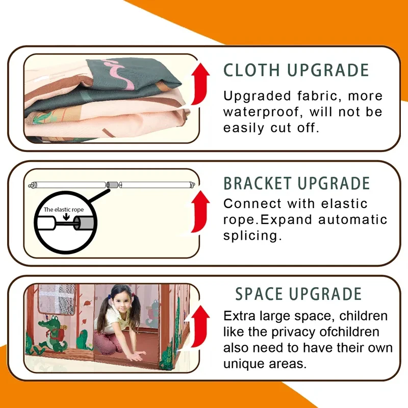 Wholesale Kids House Shaped Tents Children Tent House Tent For Kids Indoor Play