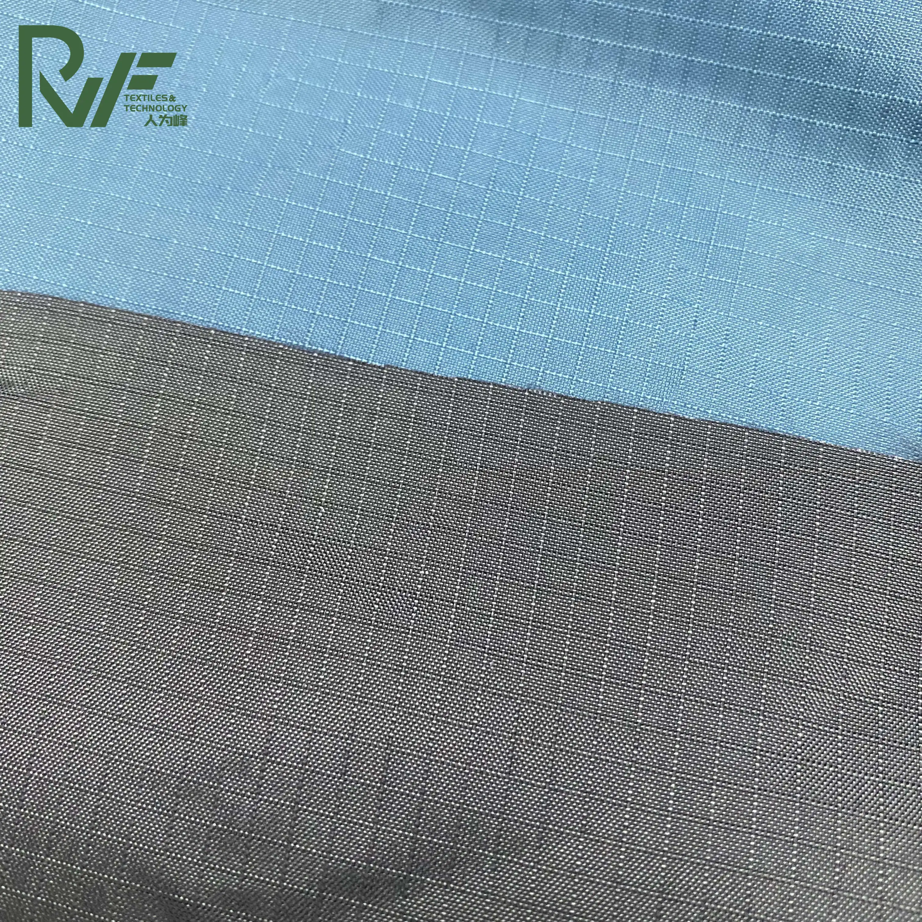 210T 70D silicone coated ripstop nylon fabric