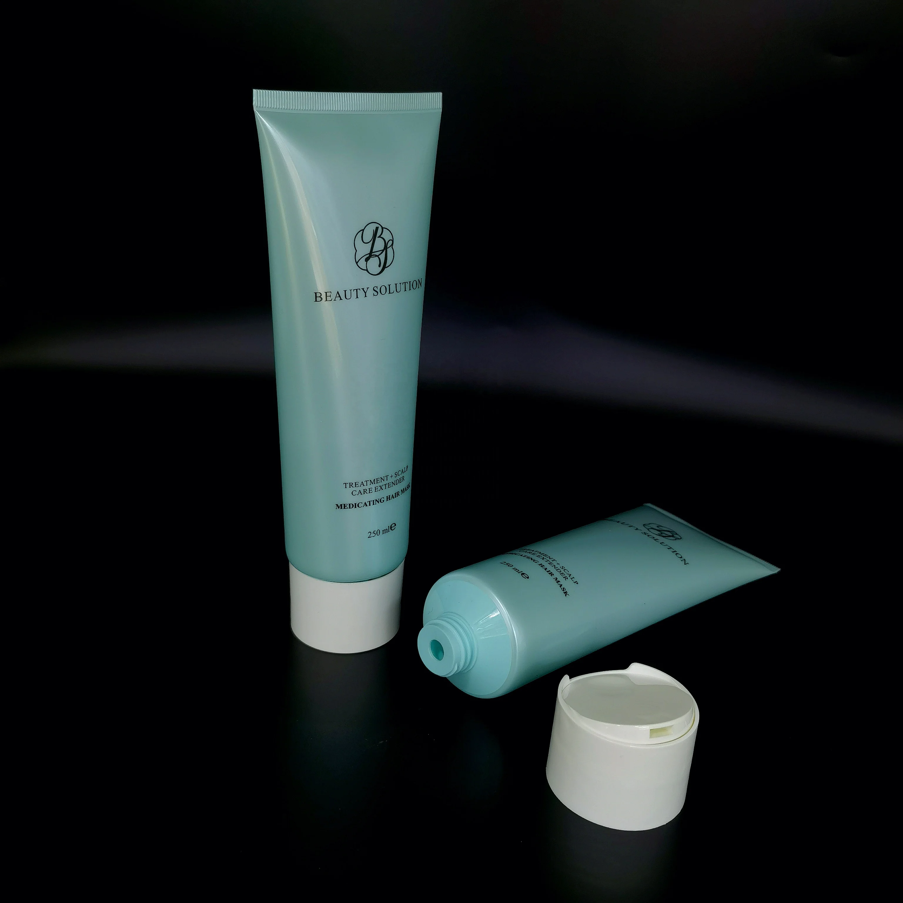 
Portable design 250ml empty soft cosmetic plastic tube squeeze body lotion packaging tube 