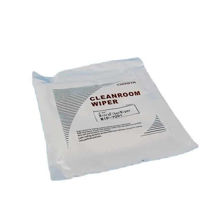 Soft and comfortable Cleanroom Wiper Microfibre Cloth Cleaning Wiper