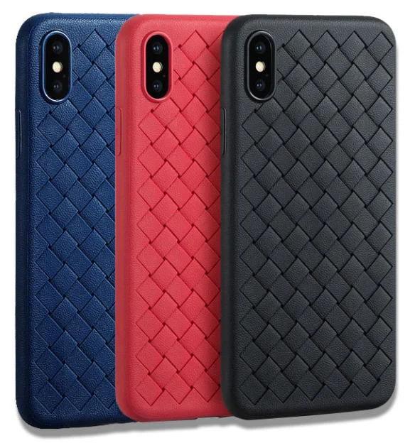 Woven Texture TPU Phone Case Soft TPU Material phone case for iphone