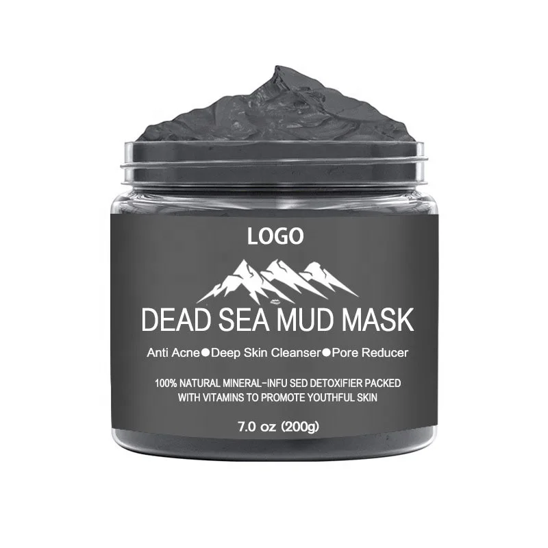 Low price wholesale customized private label organic face clay mud mask deep cleansing pore reducer dead sea mud mask