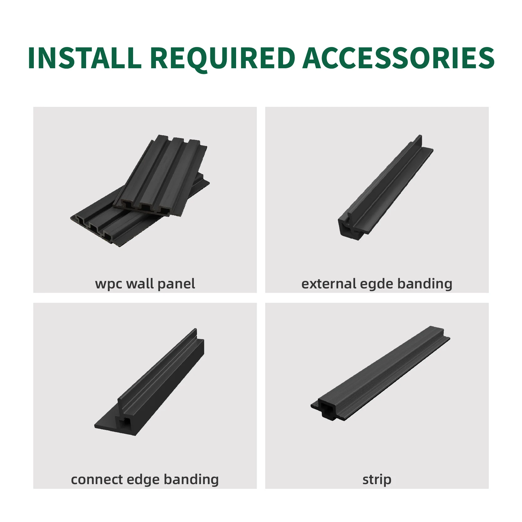 Factory Wholesale  new collection weather resistant anti slip surface background wall wpc exterior wall cladding