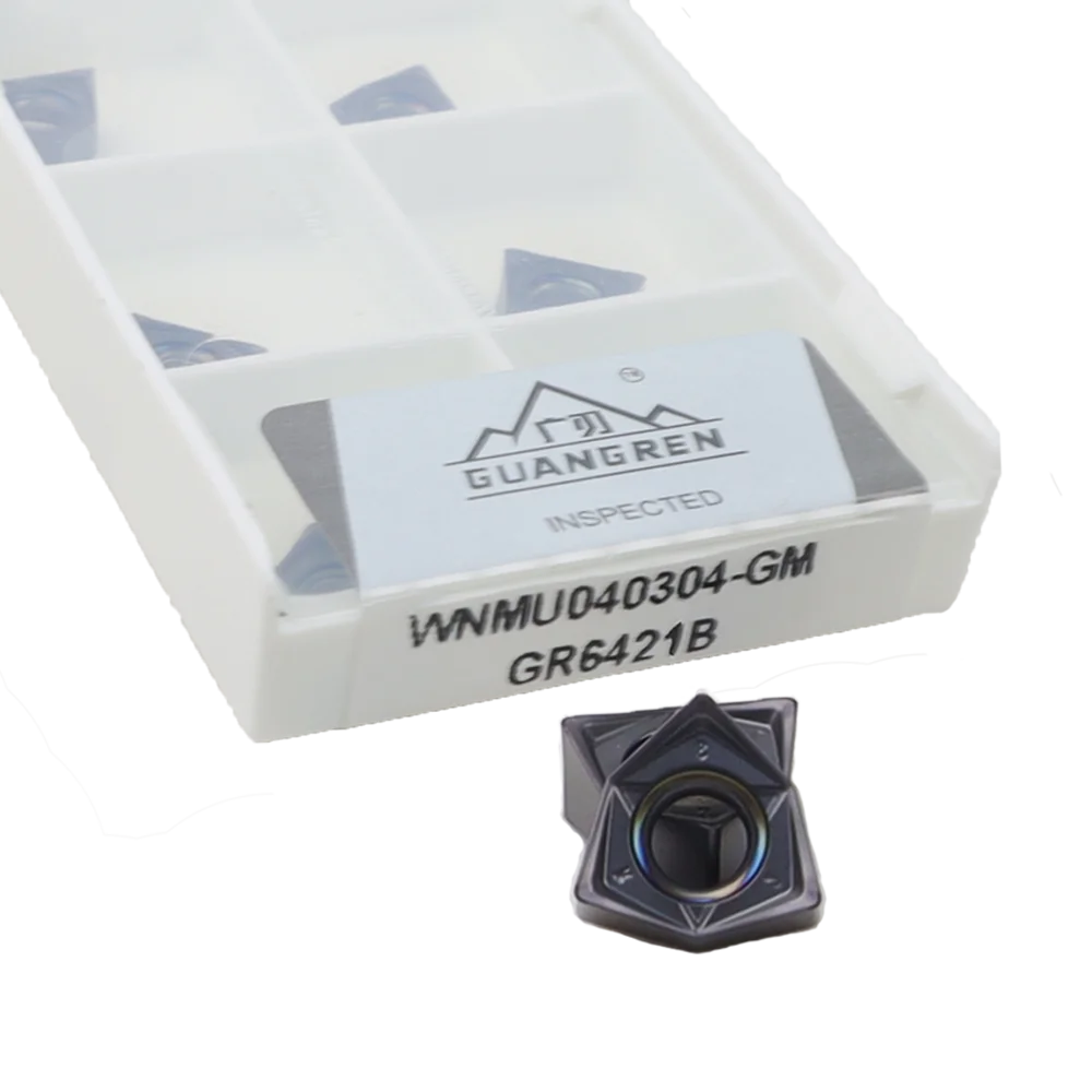 GUANGREN WNMU040304 WNMU060408-GM General-purpose Material Processing Hexagonal Milling Inserts Carbide Turning Tool