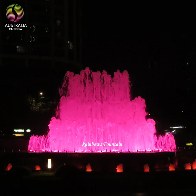 2022 Outdoor Decorative Water Features Pyramid Shape Garden Fountain Waterfall With RGB Fountain LED Lights